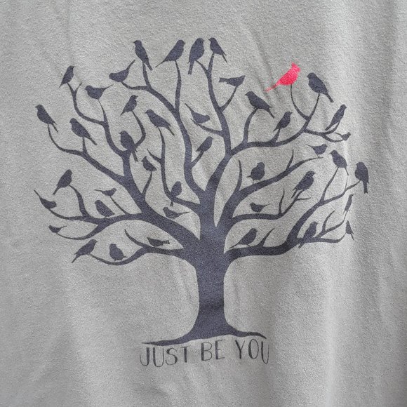 Unisex Just Be You/Birds in a Tree T-Shirt - Picture 1 of 4